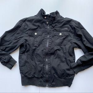 Gymboree Zip Up Black Jacket Large